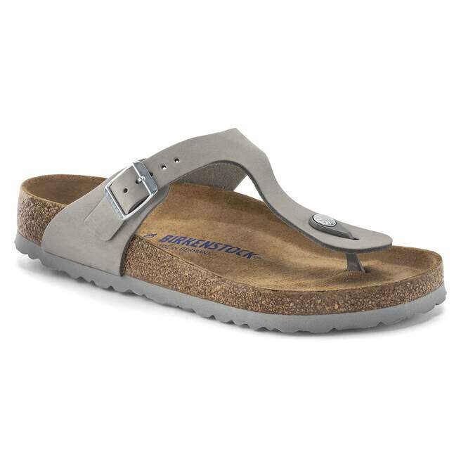 Gizeh Soft Footbed Nubuck Leather Dove Gray Gizeh Soft Footbed Nubuck Leather Dove Gray