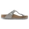 Gizeh Soft Footbed Nubuck Leather Dove Gray Gizeh Soft Footbed Nubuck Leather Dove Gray