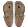 Gizeh Vegan Big Buckle Textile Faded Khaki Gizeh Vegan Big Buckle Textile Faded Khaki