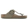 Gizeh Vegan Big Buckle Textile Faded Khaki Gizeh Vegan Big Buckle Textile Faded Khaki