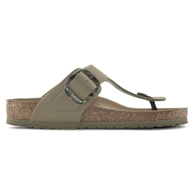 Gizeh Vegan Big Buckle Textile Faded Khaki Gizeh Vegan Big Buckle Textile Faded Khaki