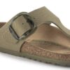 Gizeh Vegan Big Buckle Textile Faded Khaki Gizeh Vegan Big Buckle Textile Faded Khaki