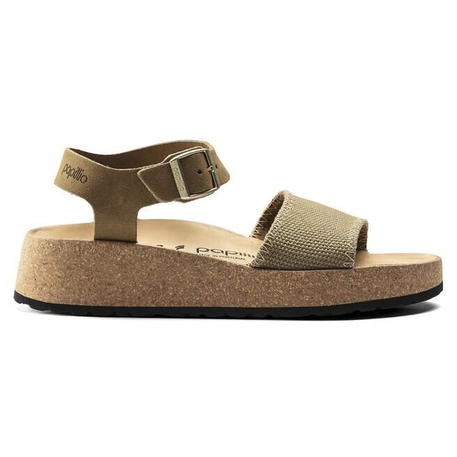 Glenda Suede Leather-Textile Faded Khaki Glenda Suede Leather-Textile Faded Khaki