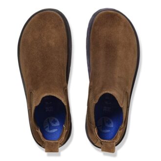 Highwood Slip-on for menn i semsket skinn