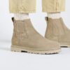 Highwood Slip-on for menn i semsket skinn