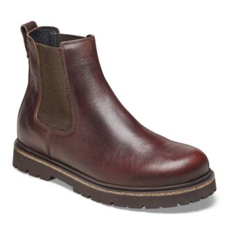 Highwood Slip-on for menn, skinn, sjokoladebrun