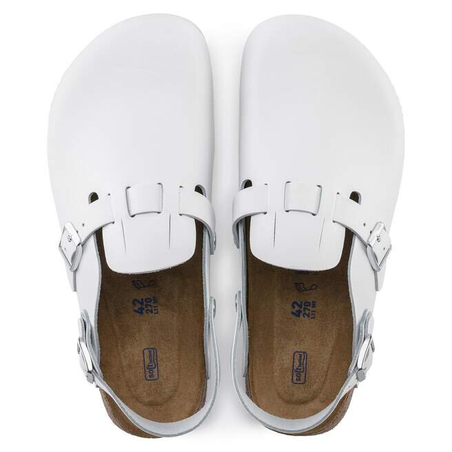 Kay Soft Footbed Leather White Kay Soft Footbed Leather White