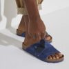 Kyoto Nubuck Leather Desert Buck Indigo Blue