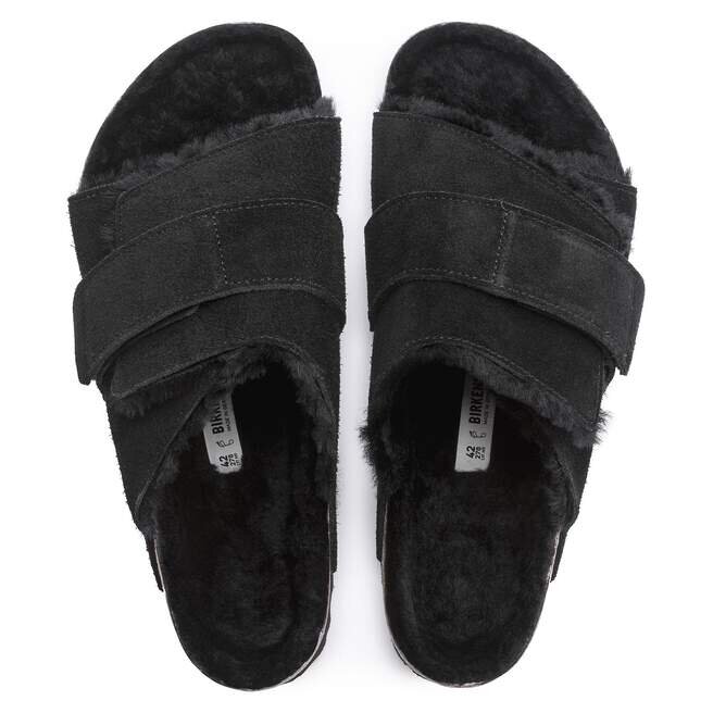 Kyoto Shearling Suede Leather-Shearling Black Kyoto Shearling Suede Leather-Shearling Black