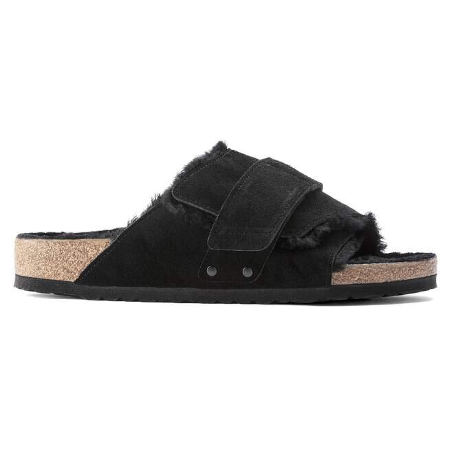 Kyoto Shearling Suede Leather-Shearling Black Kyoto Shearling Suede Leather-Shearling Black