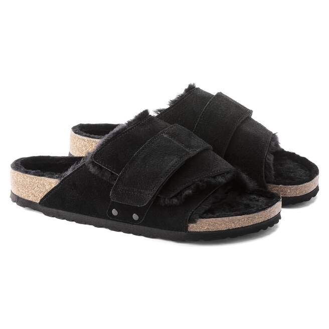 Kyoto Shearling Suede Leather-Shearling Black Kyoto Shearling Suede Leather-Shearling Black