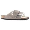 Kyoto Shearling Suede Leather-Shearling Stone Coin