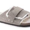 Kyoto Shearling Suede Leather-Shearling Stone Coin