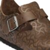 London Single Strap Naturlæder med preg