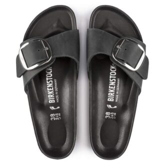 Madrid Big Buckle, naturlig oljet skinn