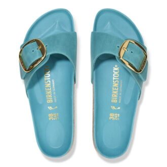 Madrid Big Buckle, naturlig oljet skinn