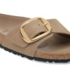 Madrid Big Buckle, naturlig oljet skinn