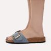 Madrid Big Buckle, naturlig oljet skinn