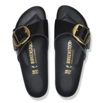 Madrid Big Buckle naturlig skinnlakk