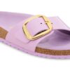 Madrid Big Buckle naturlig skinnlakk