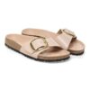 Madrid Big Buckle naturlig skinnlakk