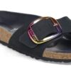 Madrid Big Buckle Nubuck Leather Black Madrid Big Buckle Nubuck Leather Black