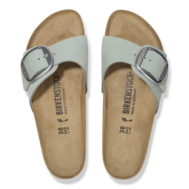 Madrid Big Buckle Nubuck Leather Pure Sage Madrid Big Buckle Nubuck Leather Pure Sage