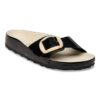 Madrid Big Buckle Pearl naturlig skinnlakk