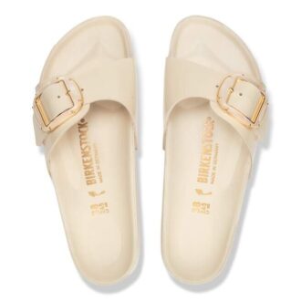 Madrid Big Buckle Pearl naturlig skinnlakk