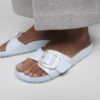 Madrid Big Buckle Pearl naturlig skinnlakk