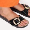 Madrid Big Buckle Pearl naturlig skinnlakk