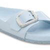 Madrid Big Buckle Pearl naturlig skinnlakk