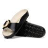 Madrid Big Buckle Pearl naturlig skinnlakk
