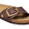 Madrid Big Buckle Raffia Textile