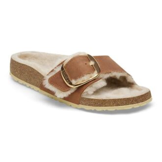 Madrid Big Buckle Shearling naturlig skinn, oljet