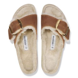 Madrid Big Buckle Shearling naturlig skinn, oljet