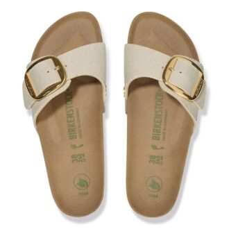 Madrid Big Buckle Tekstil Canvas Eggshell