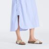Madrid Big Buckle Tekstil Canvas Eggshell