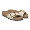 Madrid Big Buckle Tekstil Canvas Eggshell