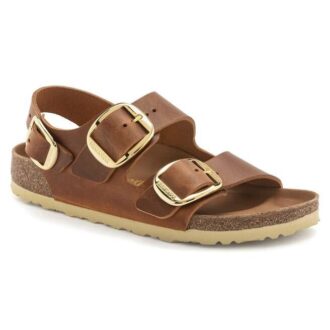 Milano Big Buckle naturlig oljet skinn