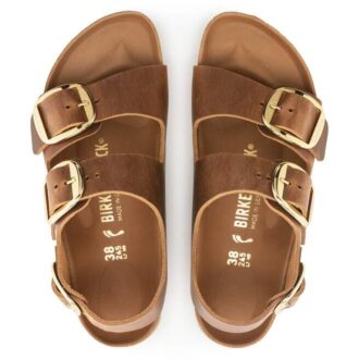 Milano Big Buckle naturlig oljet skinn