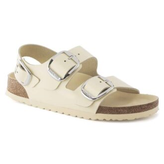 Milano Big Buckle naturlig skinnlakk