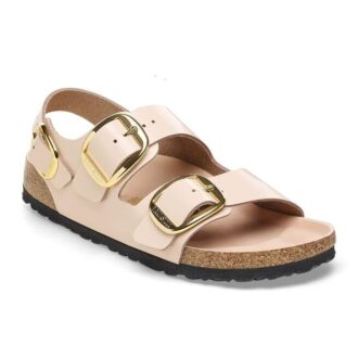 Milano Big Buckle naturlig skinnlakk