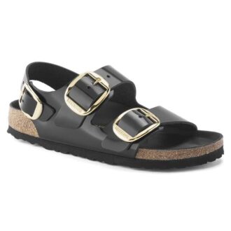 Milano Big Buckle naturlig skinnlakk