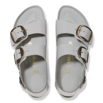 Milano Big Buckle naturlig skinnlakk