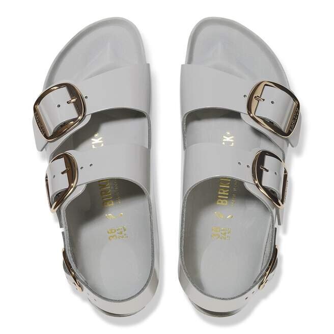 Milano Big Buckle naturlig skinnlakk Milano Big Buckle naturlig skinnlakk
