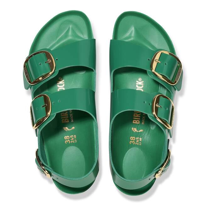 Milano Big Buckle naturlig skinnlakk Milano Big Buckle naturlig skinnlakk