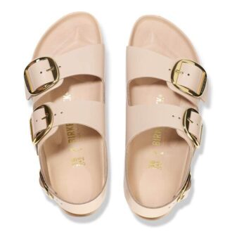 Milano Big Buckle naturlig skinnlakk