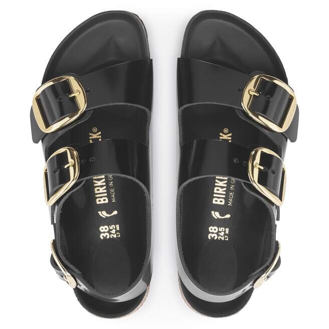 Milano Big Buckle naturlig skinnlakk Milano Big Buckle naturlig skinnlakk