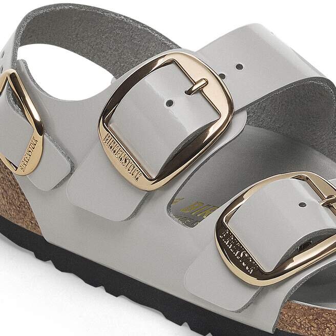 Milano Big Buckle naturlig skinnlakk Milano Big Buckle naturlig skinnlakk